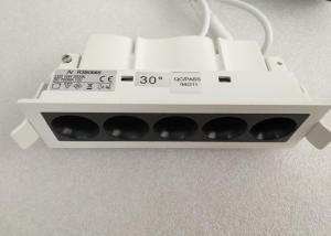 China Energy Saving 10.5 W CRI80 Long Linear LED Recessed Downlight For Chain Shop factory