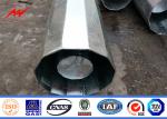 Galvanized Electrical Steel Power Pole 110kv 132kv 230kv Transmission Line