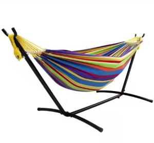 China Outdoor Furniture Wrought Iron Hammock Stand For Soft And Comfortable Relaxation factory