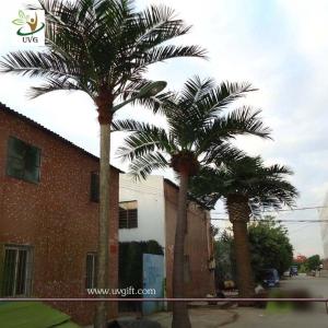 China UVG Wedding favors large outdoor artificial palm trees wholesale for garden decoration factory