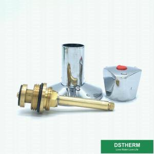 China Chrome Plated Round Hexagonal Brass Handles For Stop Valve Top Parts Cartridges factory