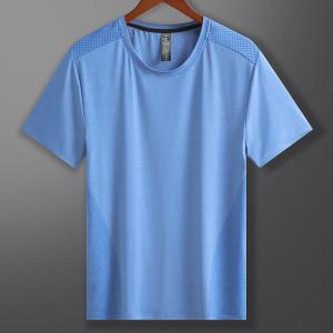 China Quick Drying Sports T Shirt Ice Silk Short Sleeve S Fitness Clothes factory