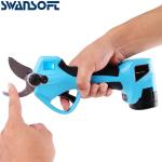 32mm Led display Garden Tools Electric Pruning Shears With Finger protection