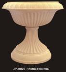 Natural Round Sandstone Flower Pots Hand Carved For Indoor / Outdoor And Garden