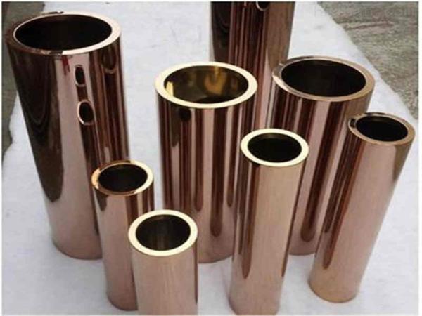 Rose Gold Square Welded Tube 316 Decorative Steel Welded Pipe 108mm OD