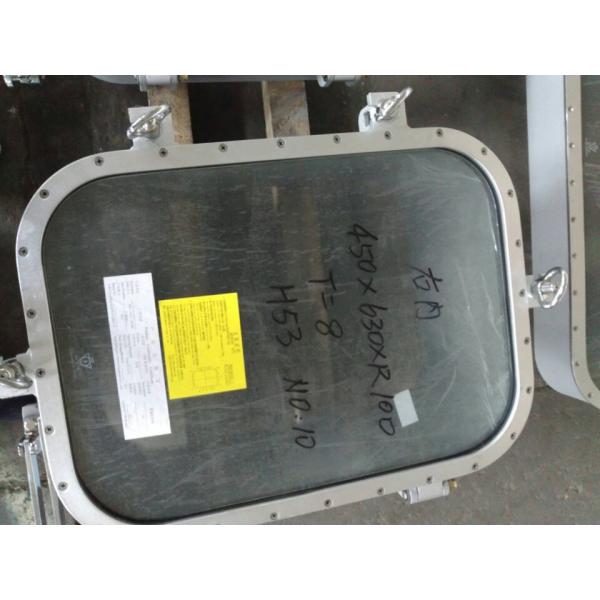 China Marine Steel Rectangular Wheelhouse Window With Tempered Glass factory