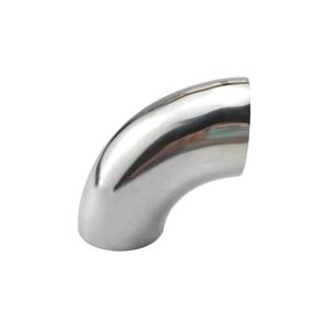 China Sanitary Stainless Steel 304 316 90 Degree Welded Elbow Pipe Joint with ANSI Standard factory