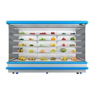 European Style Multideck Open Chiller R404a 2831L Vegetable Display Freezer