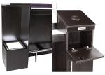 Durable Mackup Salon Mirror Station , Beauty Salon Stations With 3/16'' Thick