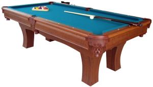 China Deluxe 96 Inches Billiard Game Table With Leather Pocket / Wool Felt Play Court factory