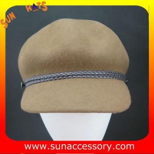China Fashion hot sale wool felt newsboy hats for womens,100% Australia wool felt hats for girls factory