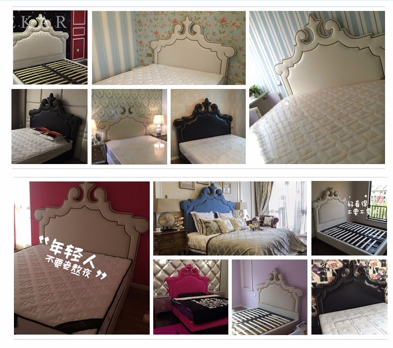Wooden Bed Models Blue Upholstered Headboard Royal King Size Bed