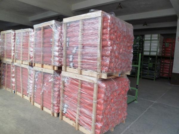 Red HDPE Anti UV Safety Construction Warning Fence Netting 80gsm - 200gsm