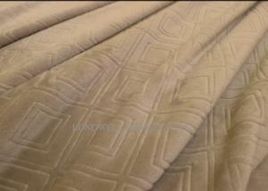 China Luxury Solid Embossed Flannel Bed Blanket Korean Style 280GSM - 400GSM Weight factory