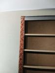 Top Genuine Leather Home Office Bookcase / Shelving Cabinet Solid Structure