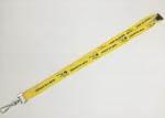Promotions 20MM Yelllow color silk screen printing Lanyards witth Fast Shipping