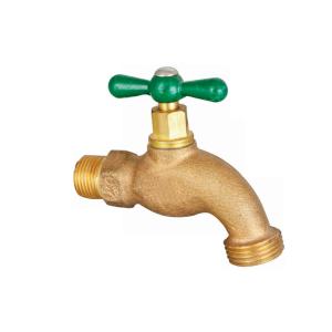 China CNC 1/2'' Male Brass Water Faucet Round Head Code factory