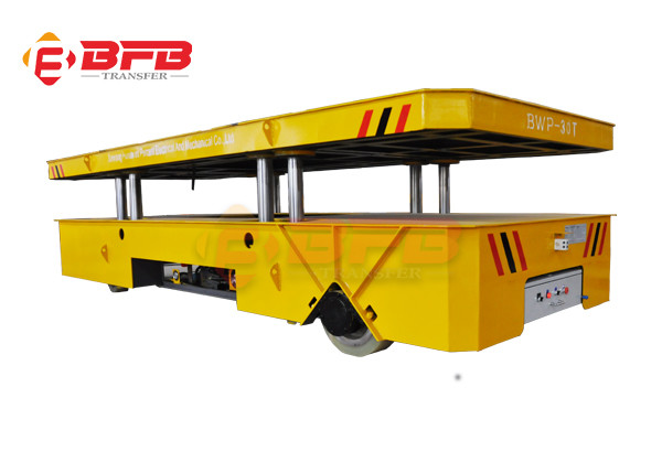 Eletcric Steerable 15t Transfer Carriage Moving On Epoxy Floor