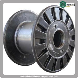 China Metal cable puller wire drum bobbin custom mild steel wire spool cable steel wire drum factory