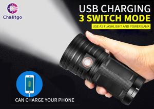 China IPX5 Ultra Bright LED Flashlight Handheld Worklight 300m-500m Distance 3.7V factory