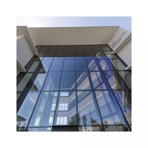 China Aluminum Cladding Glass Facade Hidden Frame Curtain Wall 12A factory