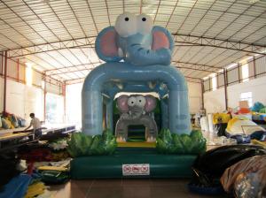 China New Kids Inflatable Bounce House Cute Inflatable Elephants Mini Bouncer For Birthday Party Present factory