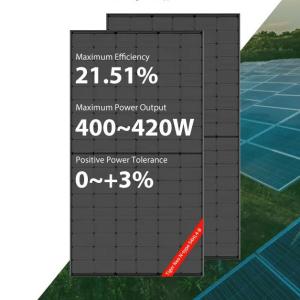 China 410W Jinko Solar Full Black 415W 420W Shingled 400w Monocrystalline Solar Panel factory