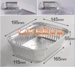 Food Packaged 800ml Aluminum Foil Tray Alloy 8011 Disposable Foil Pan