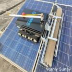 Solar Panel Cleaning Device Powered by Lithium Battery for Photovoltaic Farms