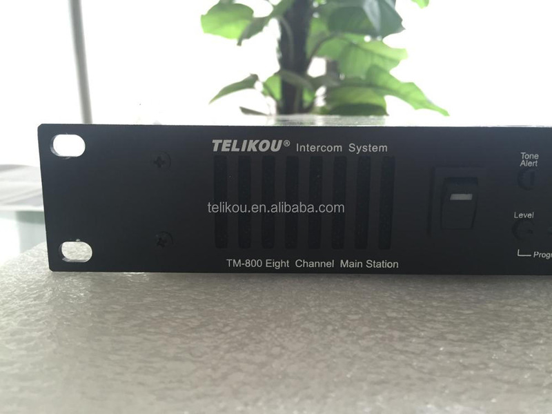 TELIKOU TM-800 eight channel Full duplex TV station,Studio Broadcast Van live show football referee intercom system