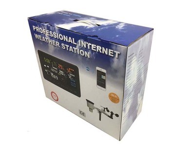 Wireless Wifi Automatic Weather Station with 868 MHz Frequency and Rain Volume Display