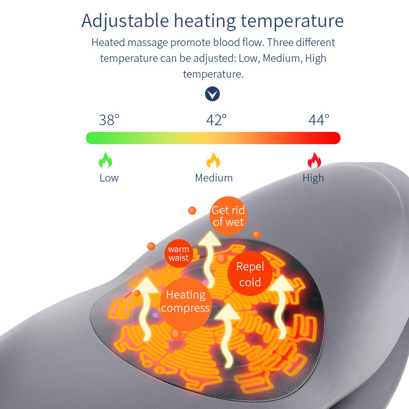 ABS 110V lumbar massagers Air Compression Lower Back Massager With Heat