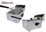 Fast Food Restaurant stainless steel Electric Fryer With One Tank One Basket