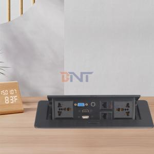 Multi-Functional Power Socket for Office Desk Zinc Alloy Hidden Pop-Up Table