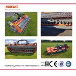 Rear mounted shredder for vineyard and orchard suited to mulch grass for 35-85