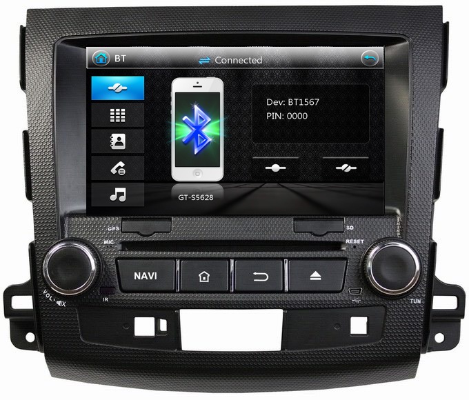 Ouchuangbo HD Video Car Multimedia Kit for Mitsubishi Outlander 2006-2012 GPS System DVD USB iPod Audio OCB-8063A