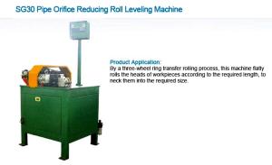 China Deep Wave Pipe Production Line , Pipe Orifice Reducing Roll Leveling Machine factory