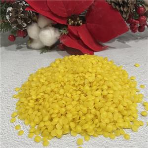 China Crude Yellow Organic Beeswax Pastilles For Food Coating factory
