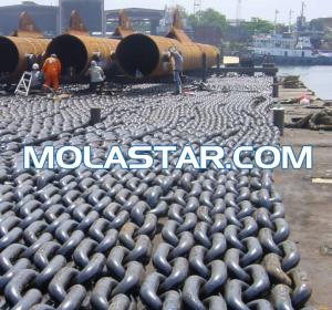 China Molastar High Tension Marine Rigging Hardware Studless Link Anchor Chain factory