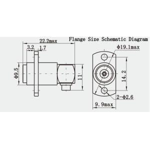 BMA Female Right Angle Axial Floating Mount RF Connector For 2#Semi Flexible /
