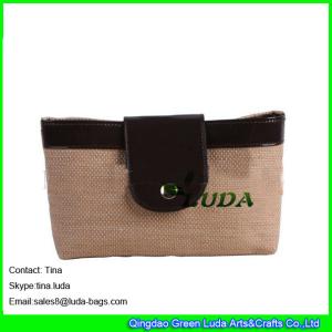 China LUDA luxury handbags handmade paper straw handbags clutch purse factory