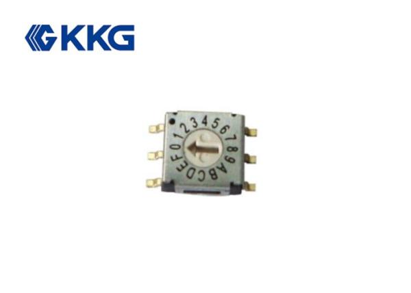 China SMD Vertical Coded Rotary Switch , 20 Amp Rotary Switch 10 Gears factory