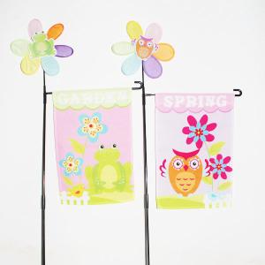 China Spring Garden Flag Frog and owl factory