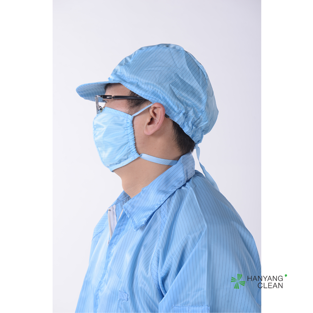 Anti Static ESD Cleanroom strap Face Mask with adjustable stoppers folding safety mouth nose