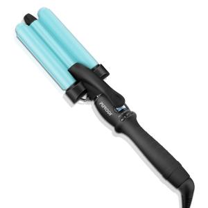 China Bule Ceramic 210 Degree Dual Voltage Hair Curling Iron , 19mm Barrel Curls factory