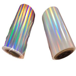 China Thermal Holographic Transparent Lamination Film For Laminated Paper Board Packaging factory