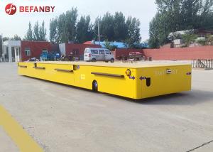 China Steerable Electric Trackless Transfer Cart 30 Ton For Workshop factory