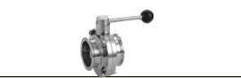 China Clamp Butterfly Valve with Pull Handle Arm factory