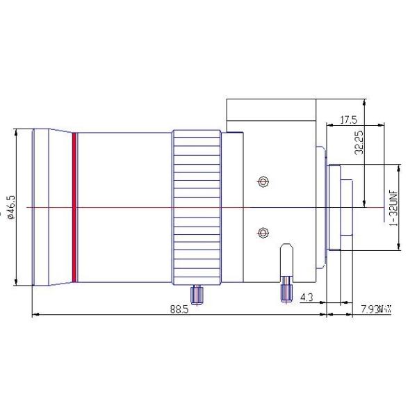 China 2/3" 15-50mm F1.6 8Megapixel DC Auto IRIS Manual Zoom IR C Mount Vari-focal Lens factory