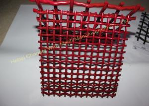 China Red 72A Manganese Steel Crusher Mining Wire Screen Mesh factory